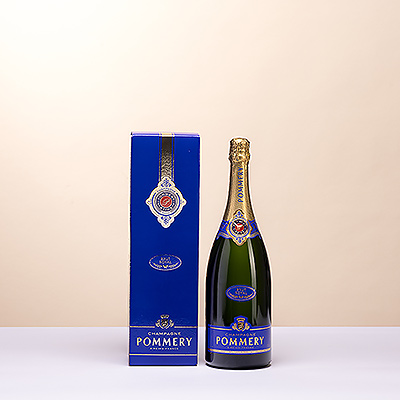 Der Pommery Brut Royal ist ein feiner und delikater Wein von blassgelber Farbe mit leicht grünen Reflexen. Die Nase ist lebendig und frisch mit Noten von Zitrusfrüchten und weißen Blumen. Dieser Champagner ist rund, voll, delikat und von guter Länge. Am Gaumen setzen sich die kleinen Noten von roten Früchten durch.