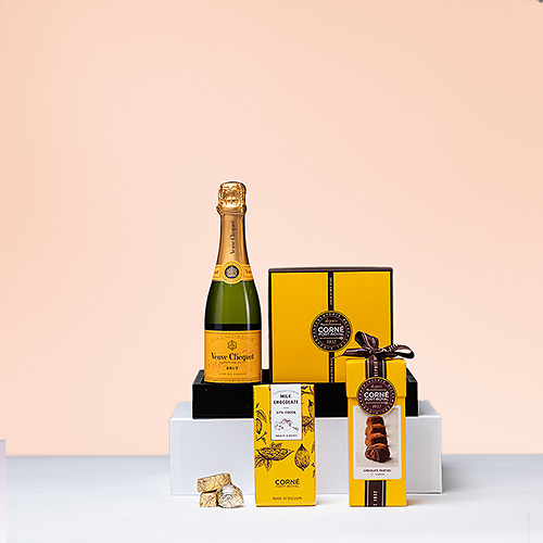 Chocolates Corné Port-Royal y Veuve Clicquot Brut