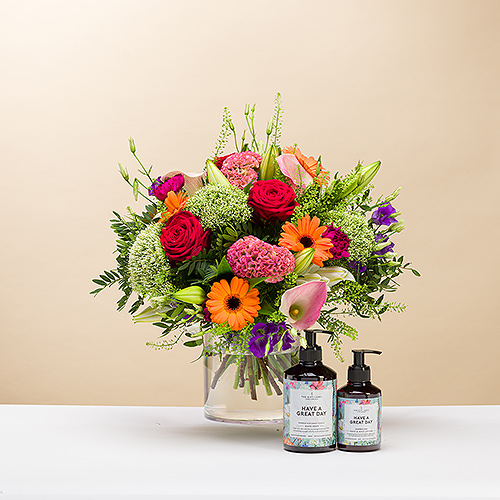 Bouquet du Jour & Have a Great Day Gift Set