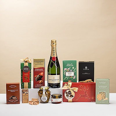 Para la Navidad de 2024, nos enorgullece presentar esta edición especiales de nuestro bestseller Ultimate Gourmet maridado con el lujoso champán Moët & Chandon.