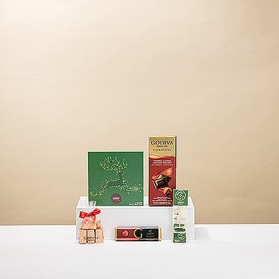 Santa is delivering a delicious collection of Christmas chocolates this year! This limited-edition Christmas of our popular Chocoholic is the perfect Christmas chocolate gift for your family, friends, employees, and colleagues.