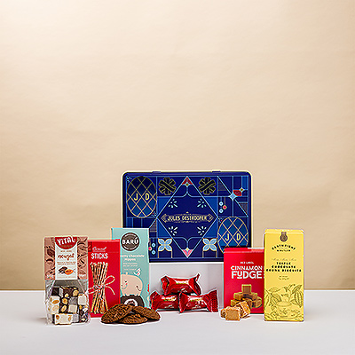 Presenting the newest edition of our famous Sweet Tooth collection! We have selected the finest assortment of European sweets, including many of our favorite Belgian brands, in this very special gift.