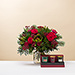 Merry Christmas Medium Bouquet and Atelier Rebul Candle Trio [01]