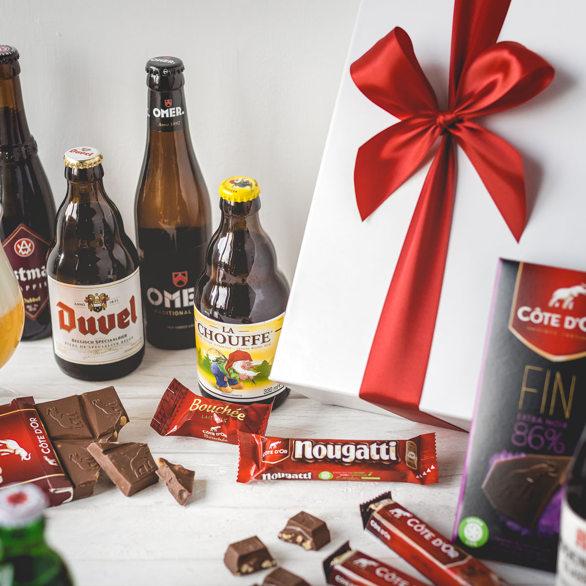 beer and chocolate gift set